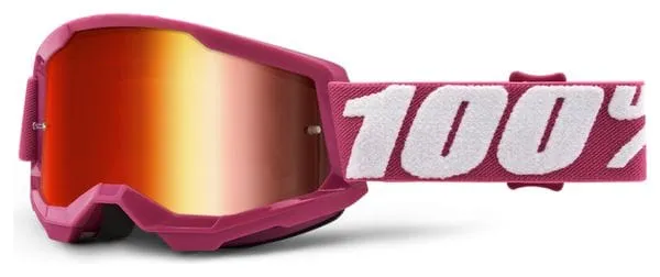 100% STRATA 2 Mask Child | Red | Red Mirror Glasses