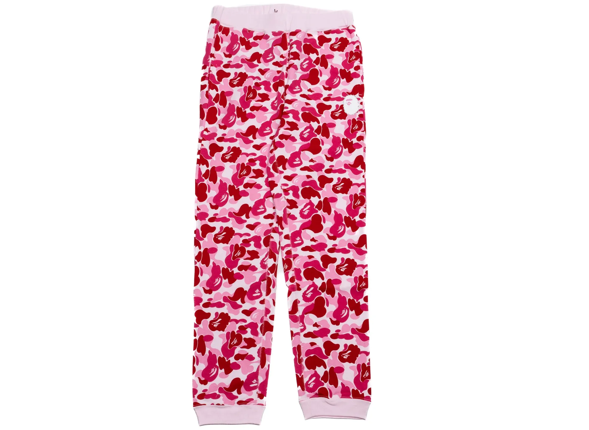 A Bathing Ape ABC Camo Crystal Stone Sweatpants in Pink