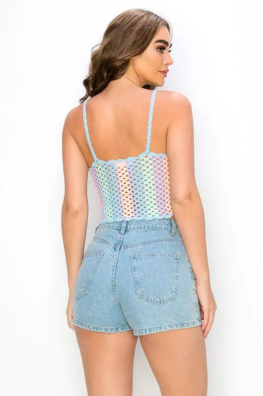 A Piece Of Cake Knitted Crop Top