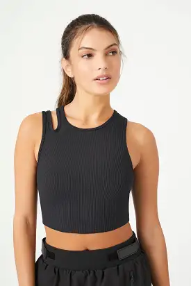 Active Cropped Cutout Tank Top