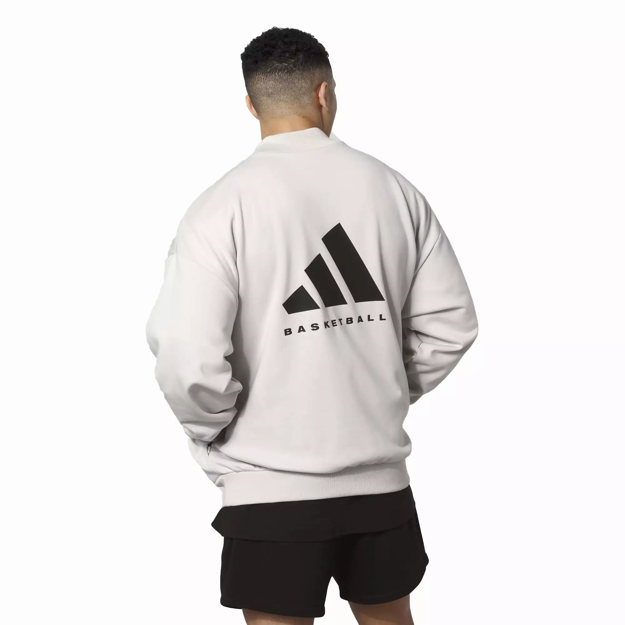 ADIDAS BASKETBALL 001 CREW NECK SWEAT 'TALC'