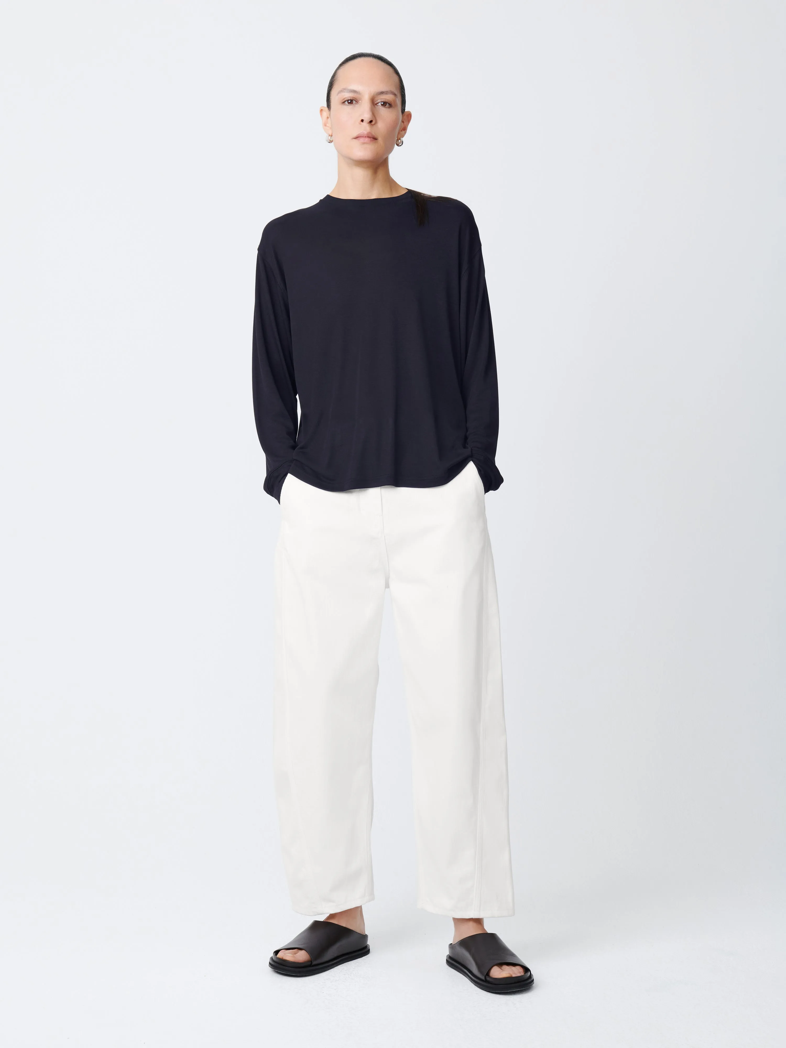 Akerman Denim Pant in Parchment