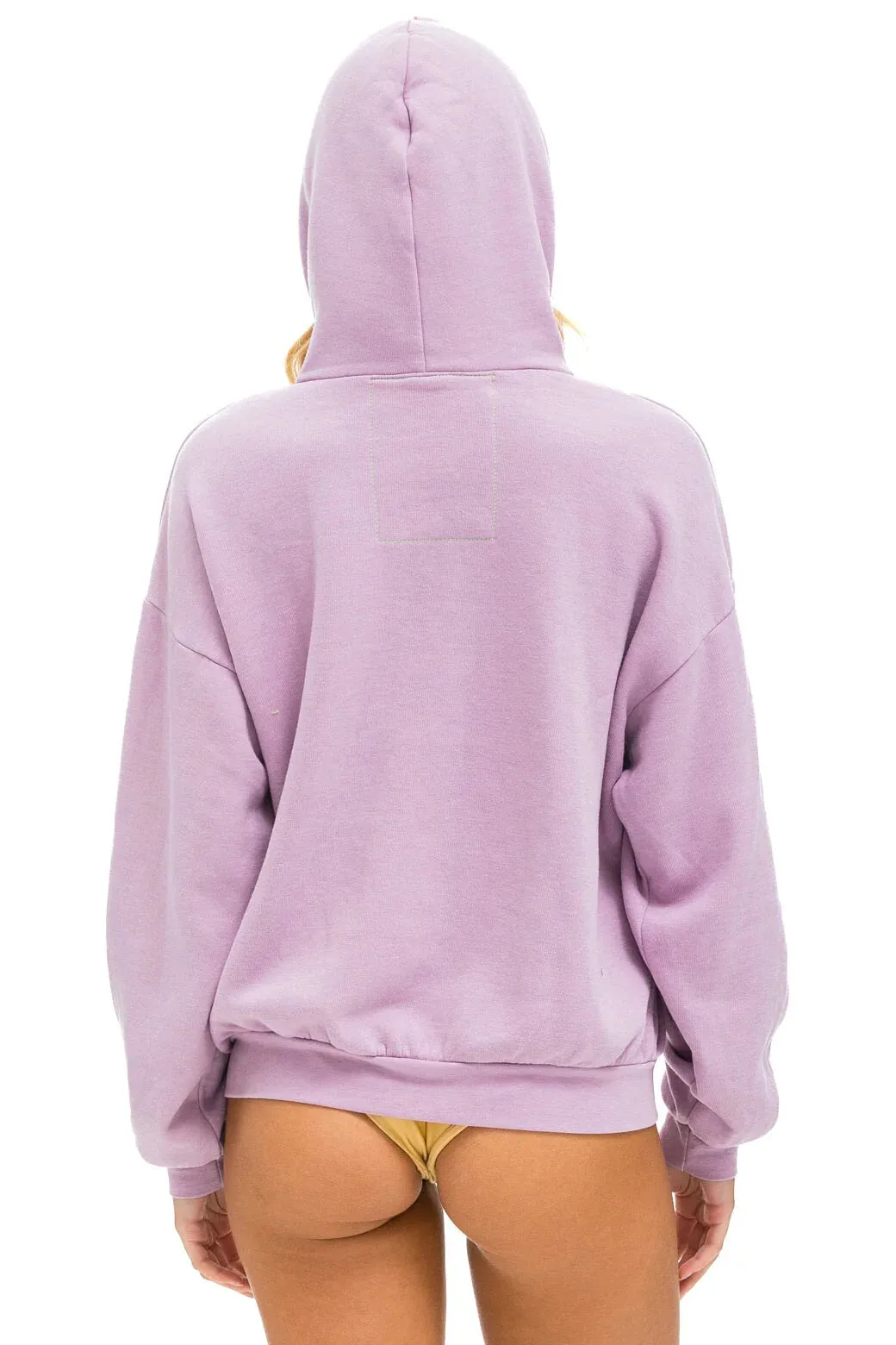 Aviator Nation Logo Pullover Relaxed Hoodie - Mauve