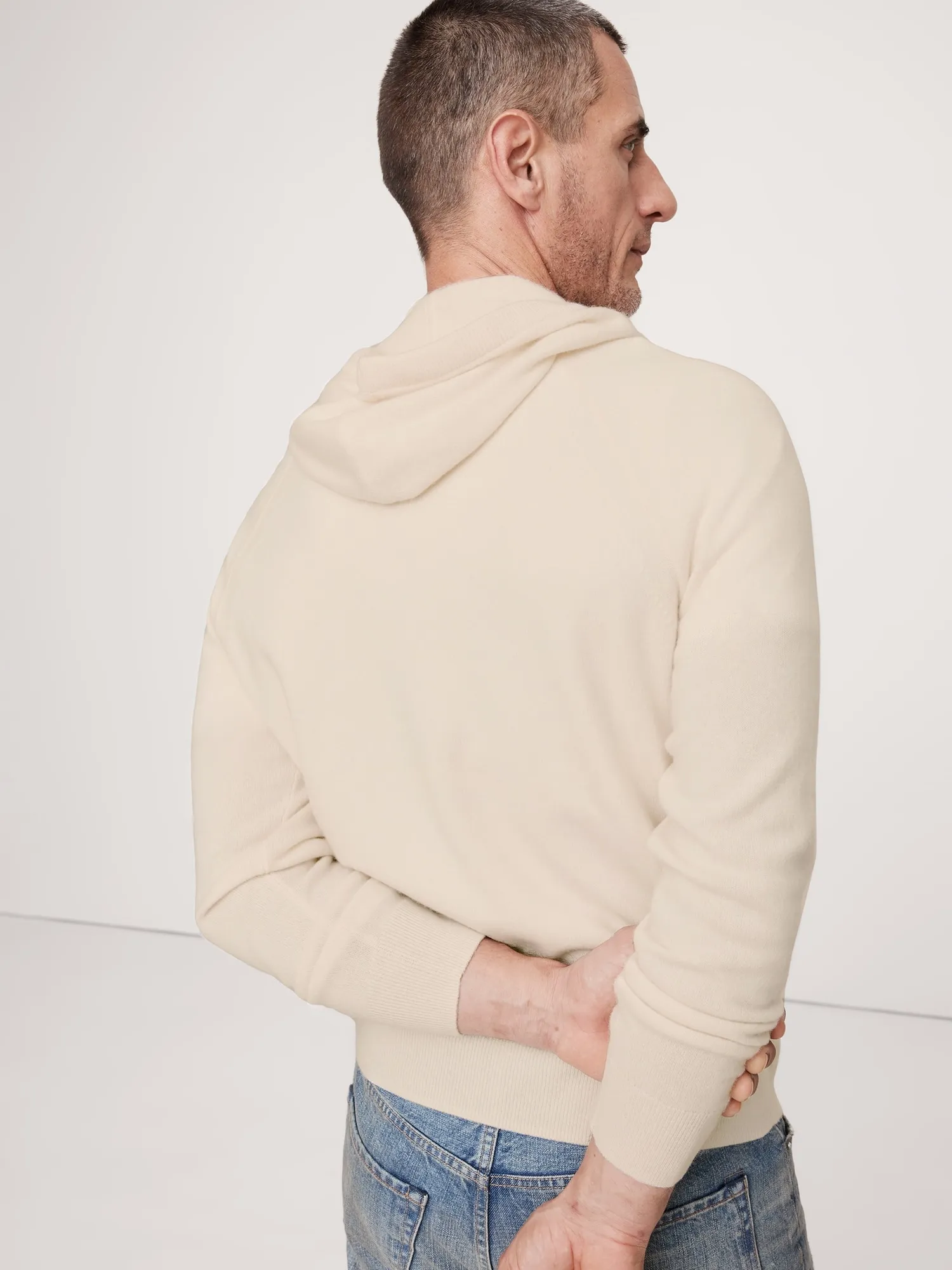 Banana Republic Cashmere Hoodie Sweater