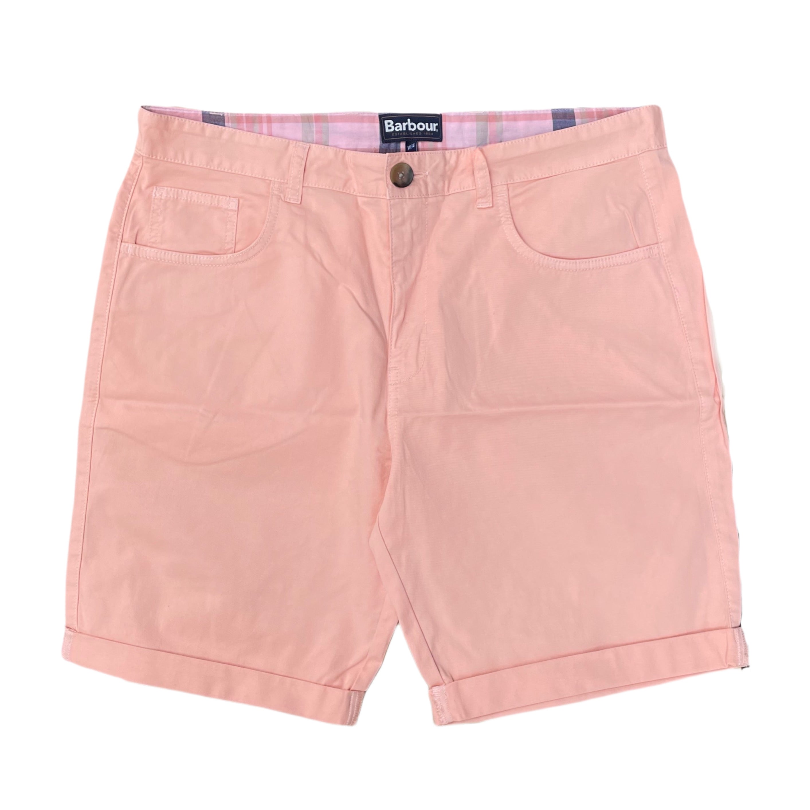 BARBOUR Overdyed Twill Short Pink Salt