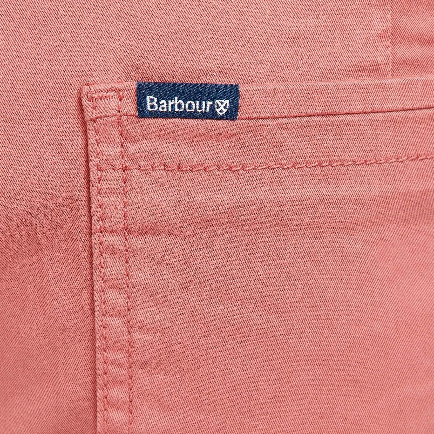 BARBOUR Overdyed Twill Short Pink Salt