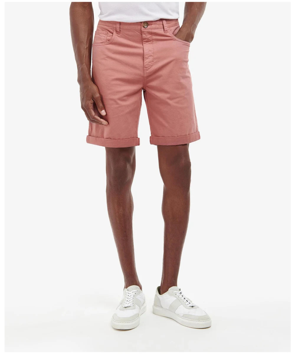 BARBOUR Overdyed Twill Short Pink Salt