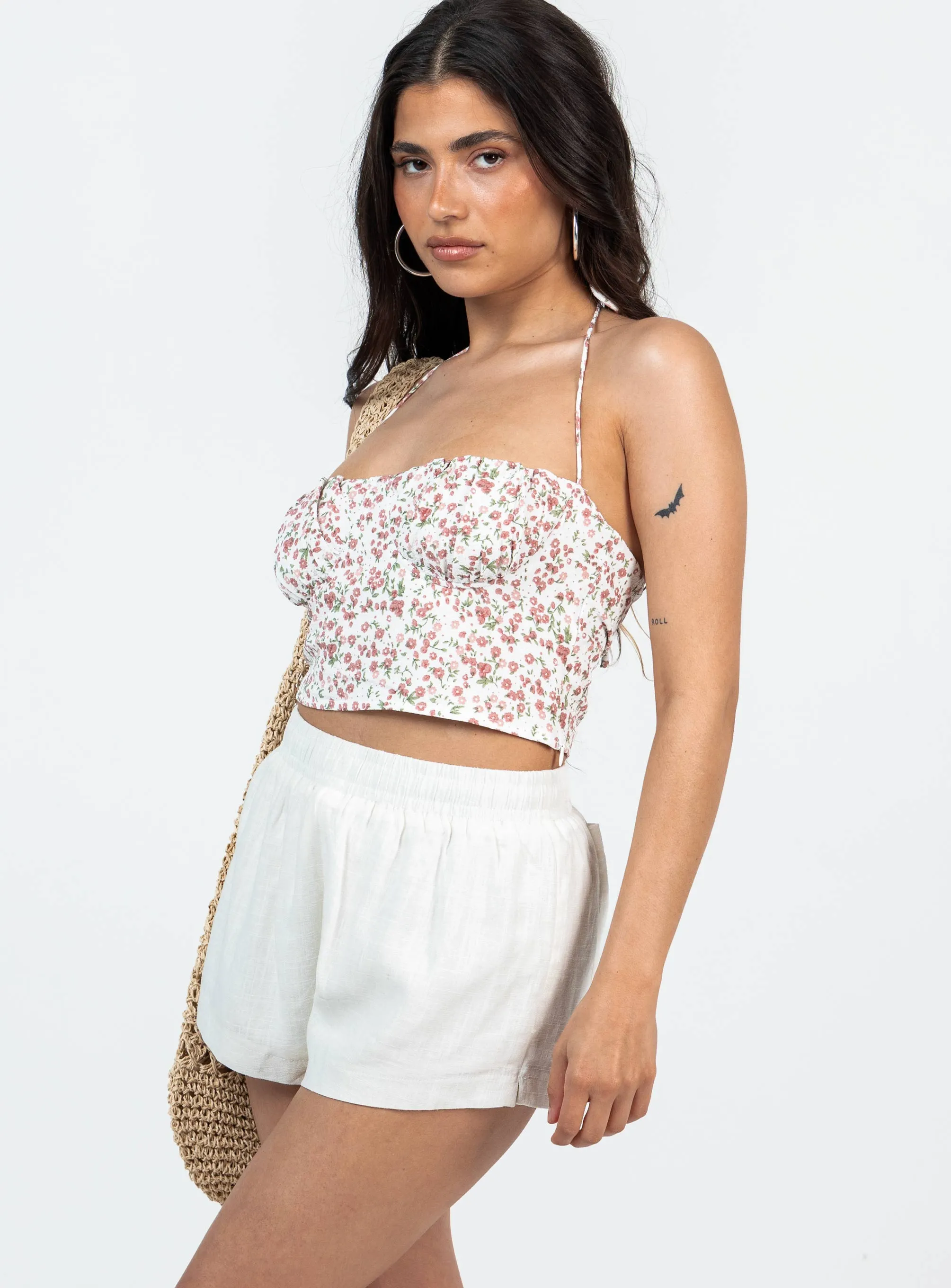 Beach House Shorts Off White Petite