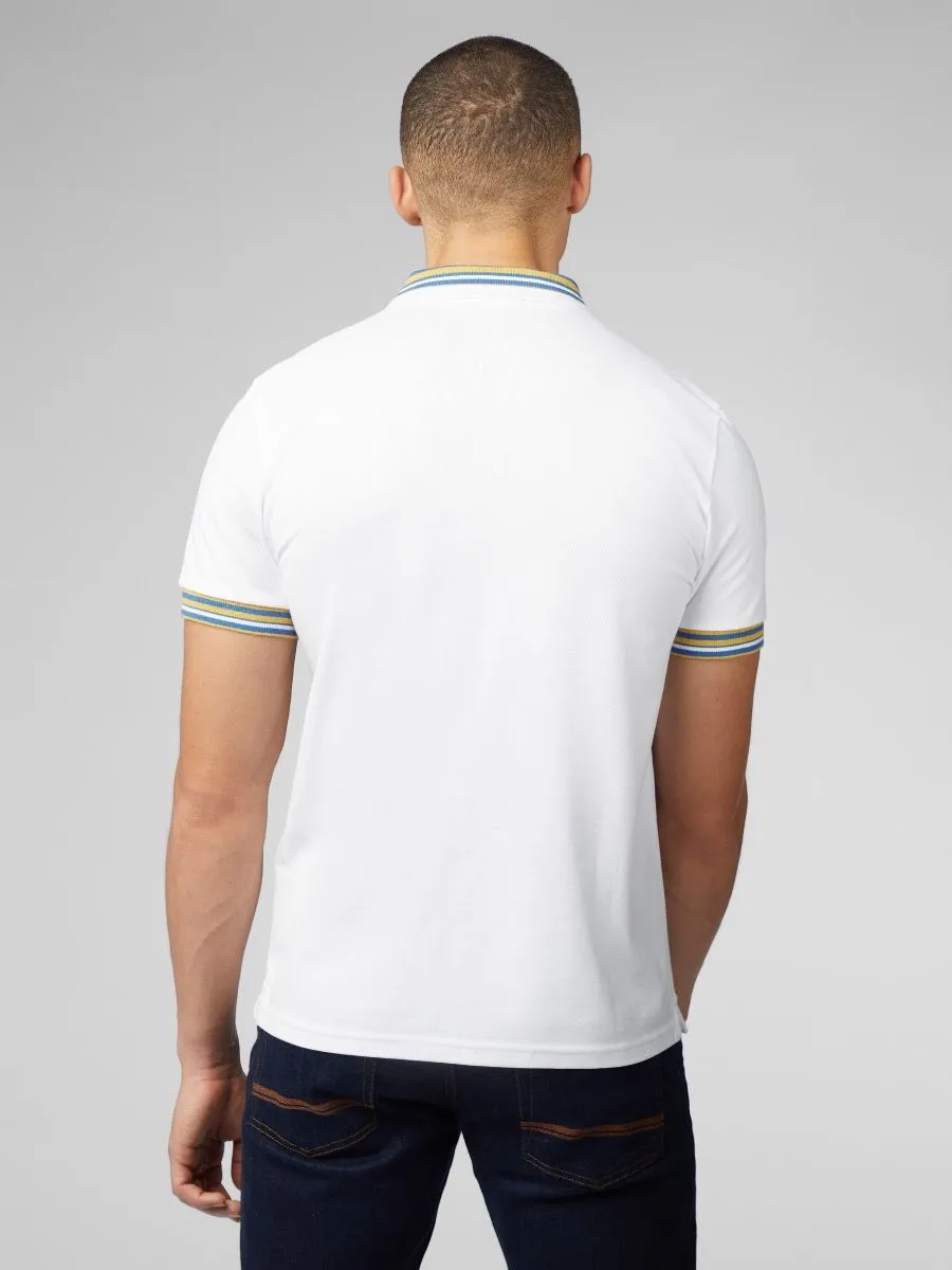 Ben Sherman House Collar Short Sleeve Polo Shirt White