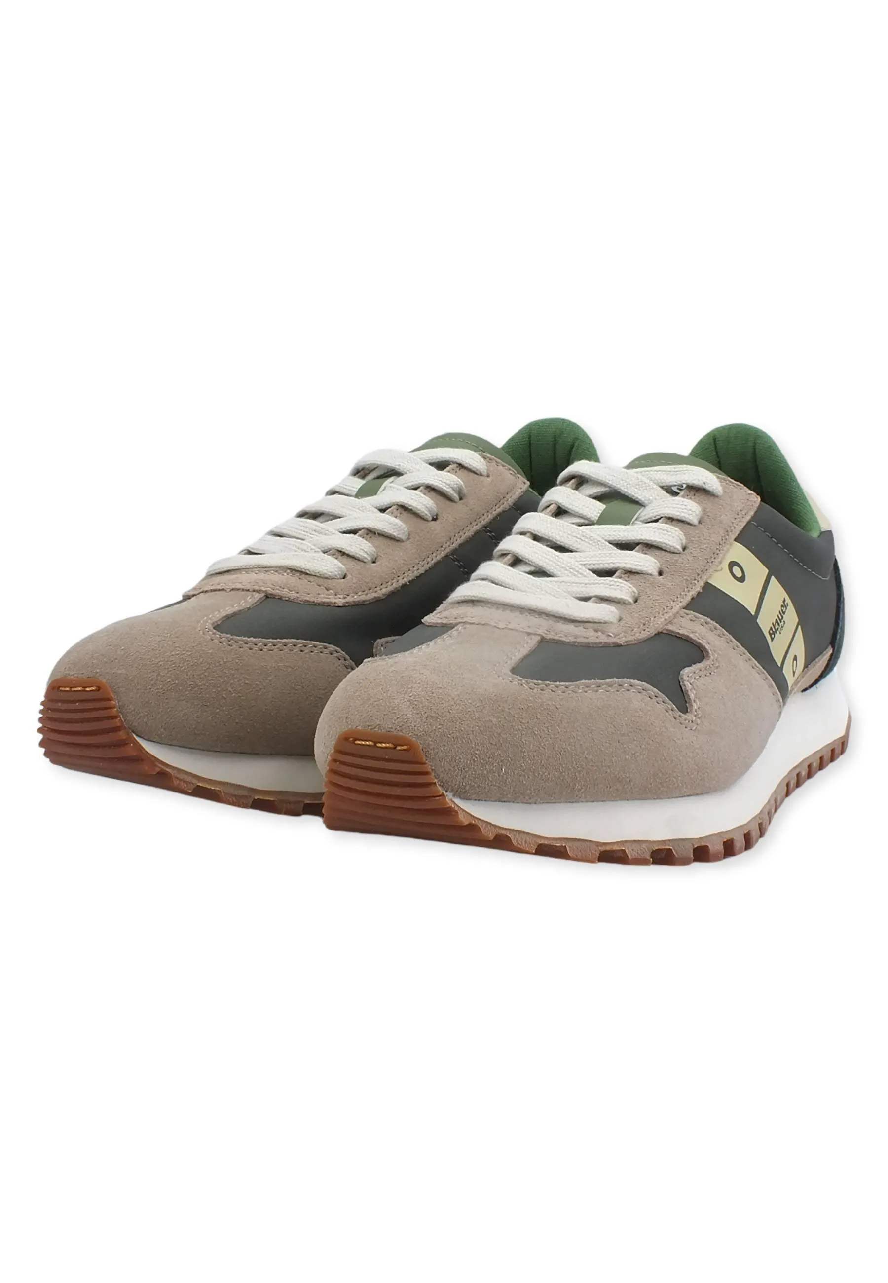 BLAUER Dawson02 Sneaker Uomo Beige Green F2DAWSON02