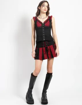 Bo Peep Skirt Blk/Red