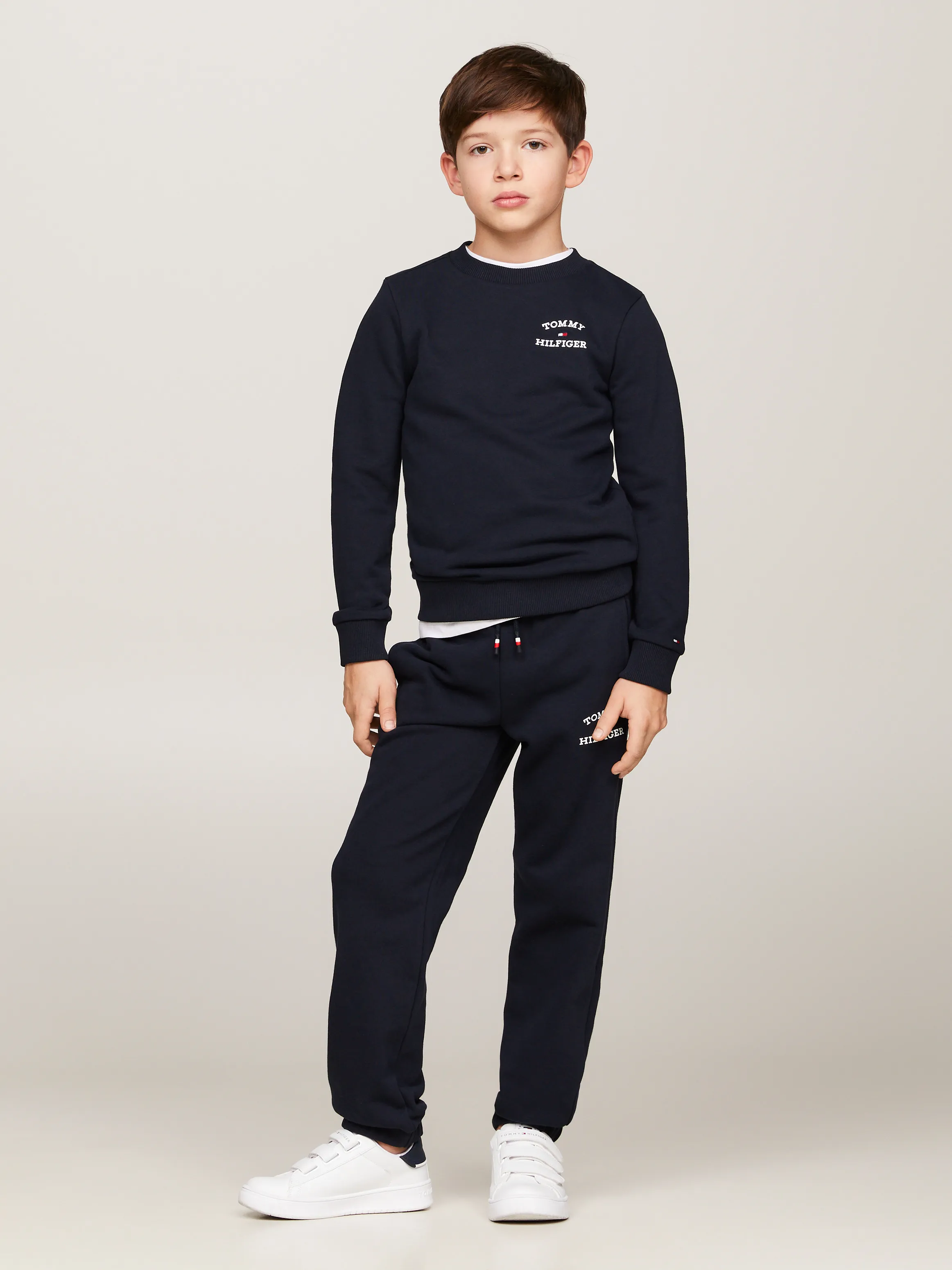 Boys 8-16 Logo Crew Neck Sweatshirt | Sweatshirts & Hoodies | Tommy Kids