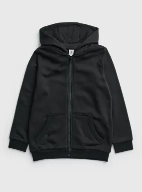 Buy Black Zip Through Hoodie 11 years | Jumpers and hoodies | Tu