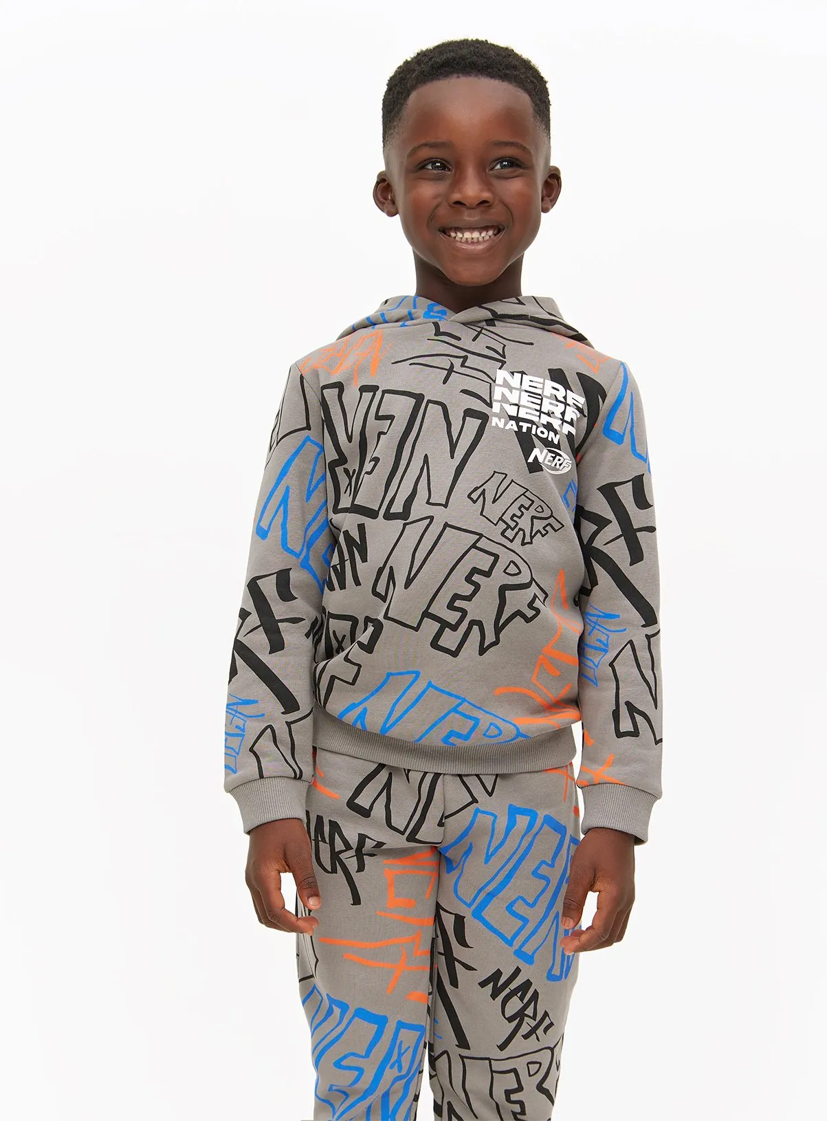 Buy Nerf Grey Hoodie & Joggers 6 years | Jumpers and hoodies | Tu