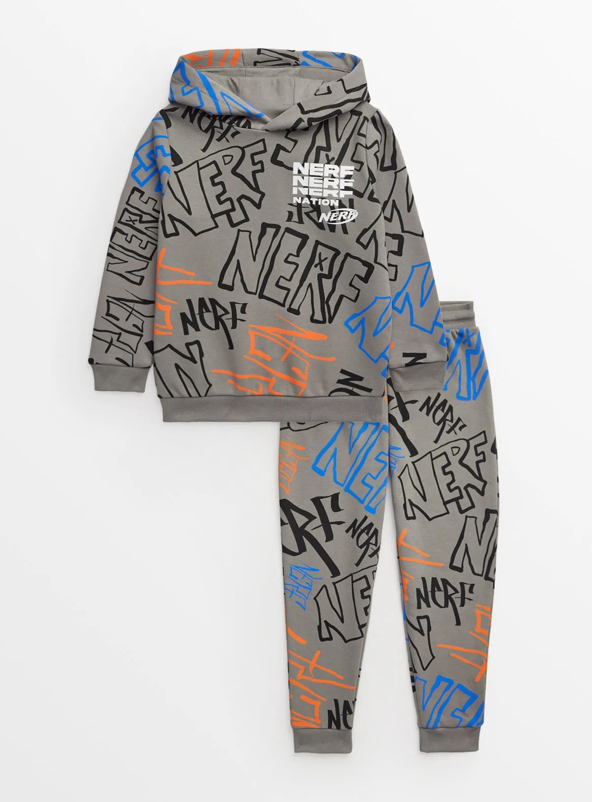 Buy Nerf Grey Hoodie & Joggers 6 years | Jumpers and hoodies | Tu