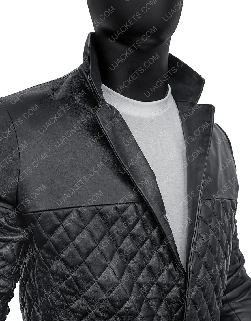 Cafe Racer Black Leather Jacket | Lambskin Leather Biker's Jacket