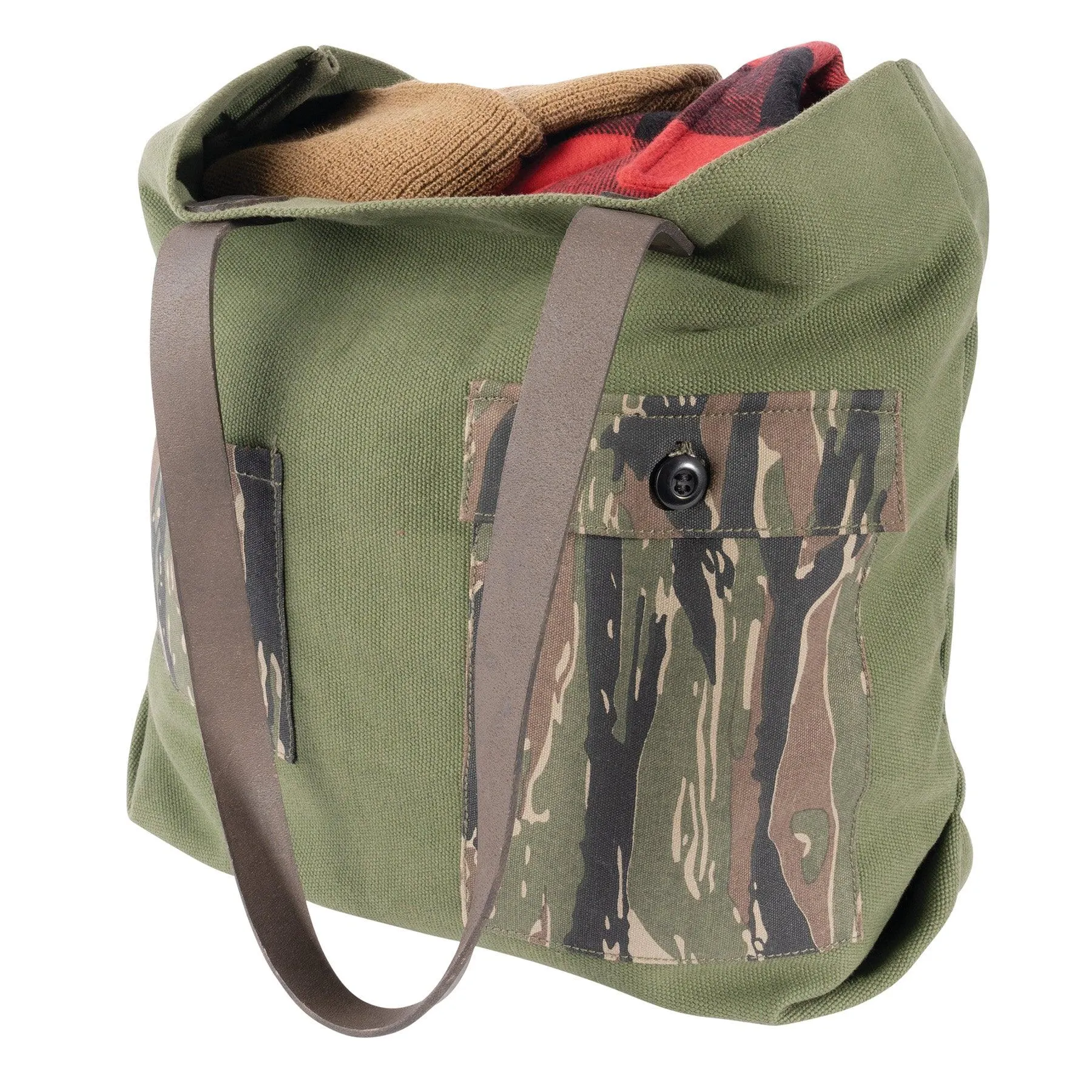 Camo Canvas Tote Bag