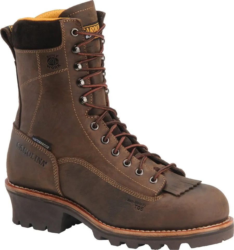 Carolina Birch Comp Toe Waterproof Logger Boot(CA7522)- Crazy Horse Oiled Leather