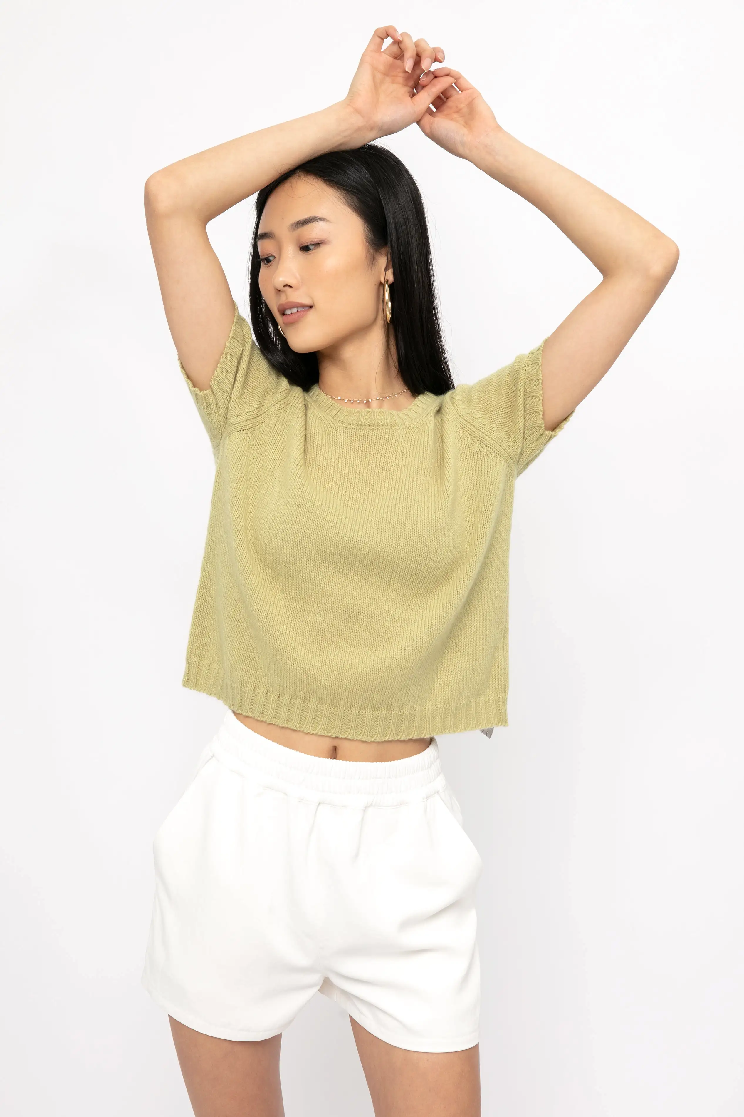 Cashmere Top in Kiwi