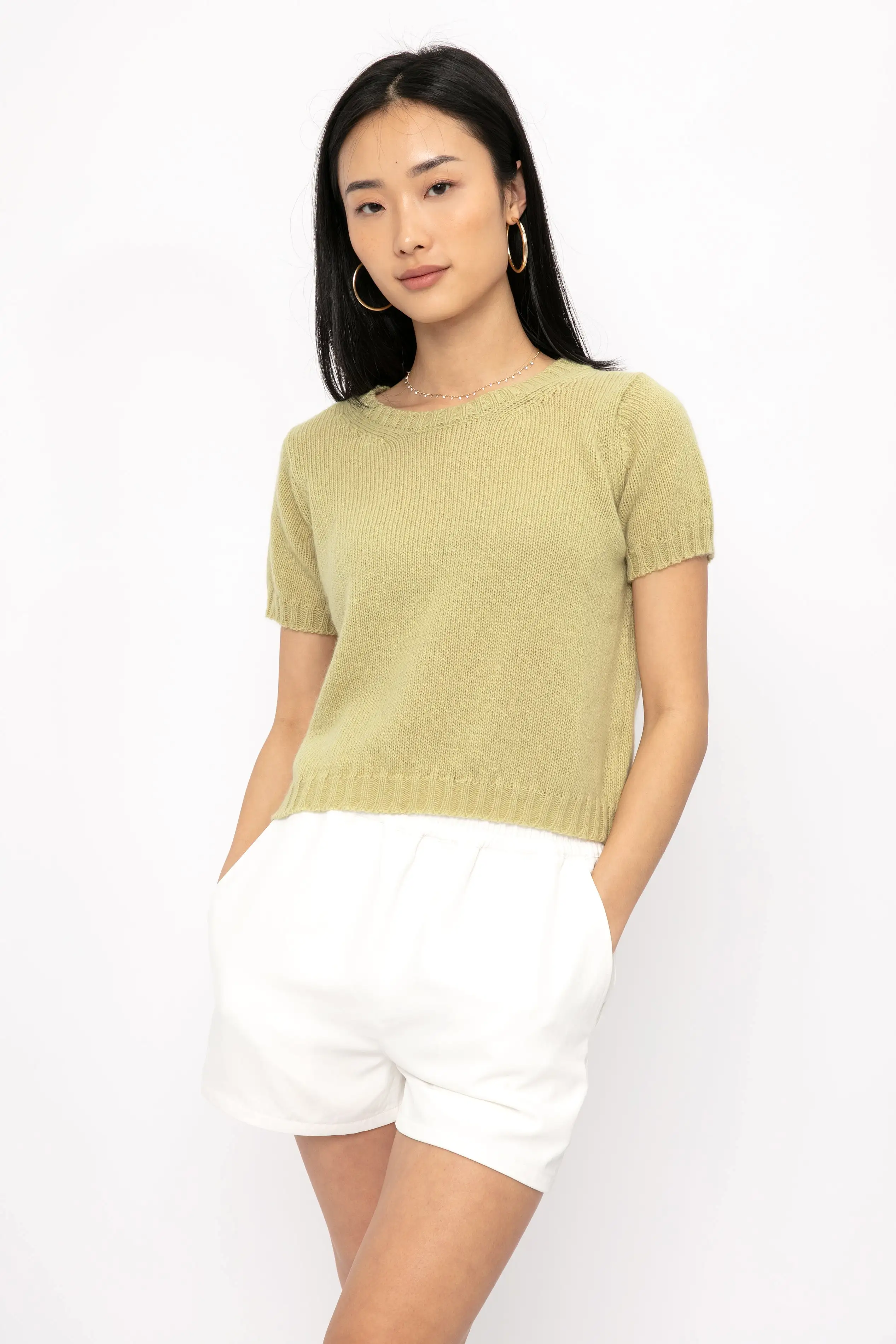 Cashmere Top in Kiwi