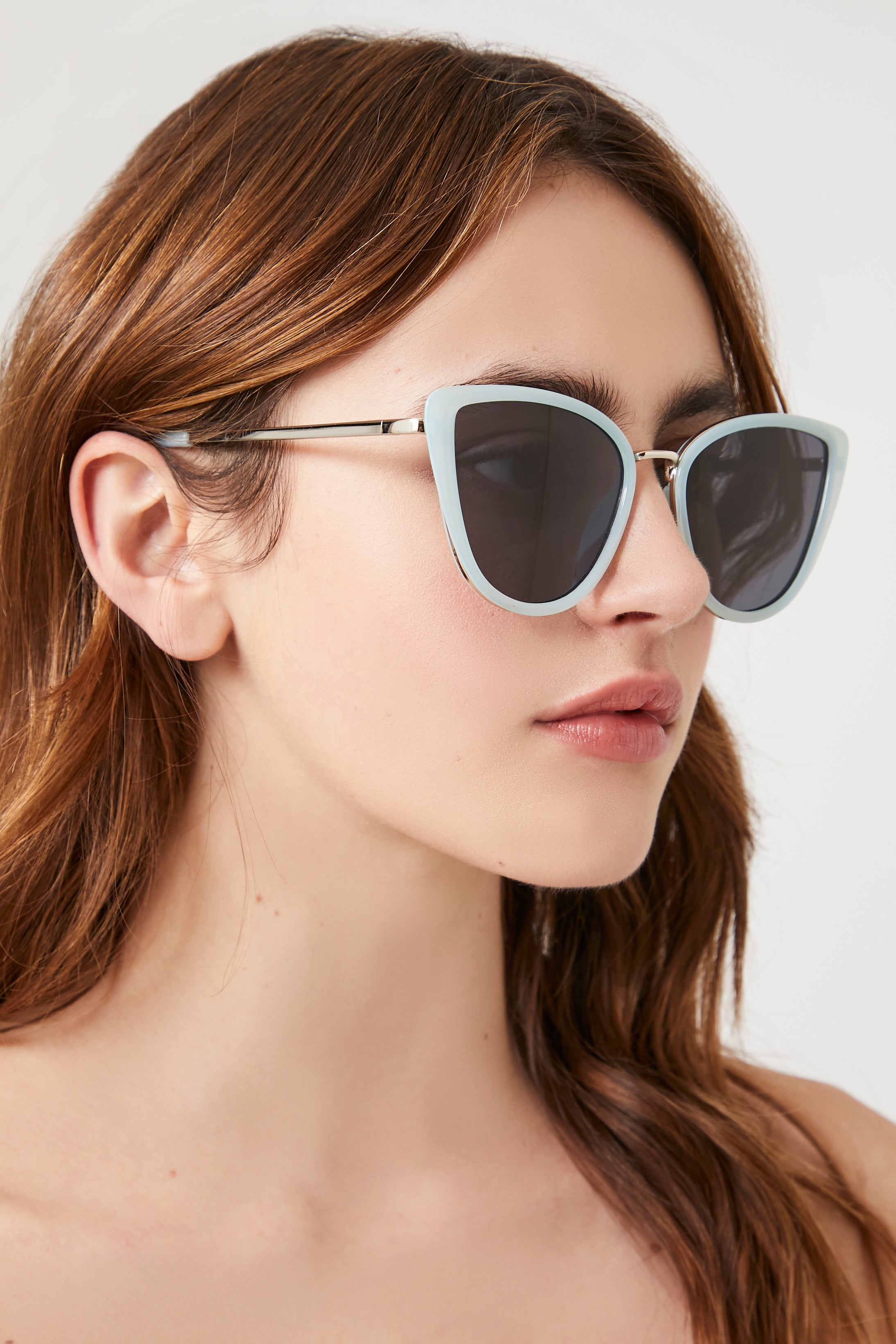 Cat-Eye Frame Sunglasses