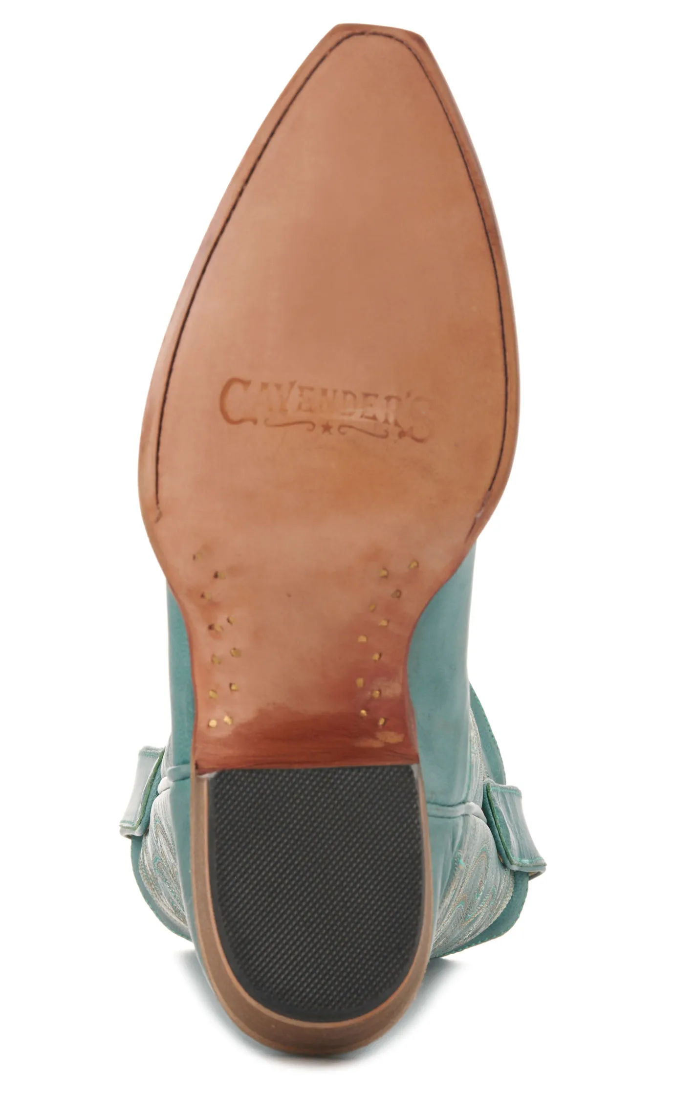 Cavender's Women's Turquoise Goat Snip Toe Cowboy Boots