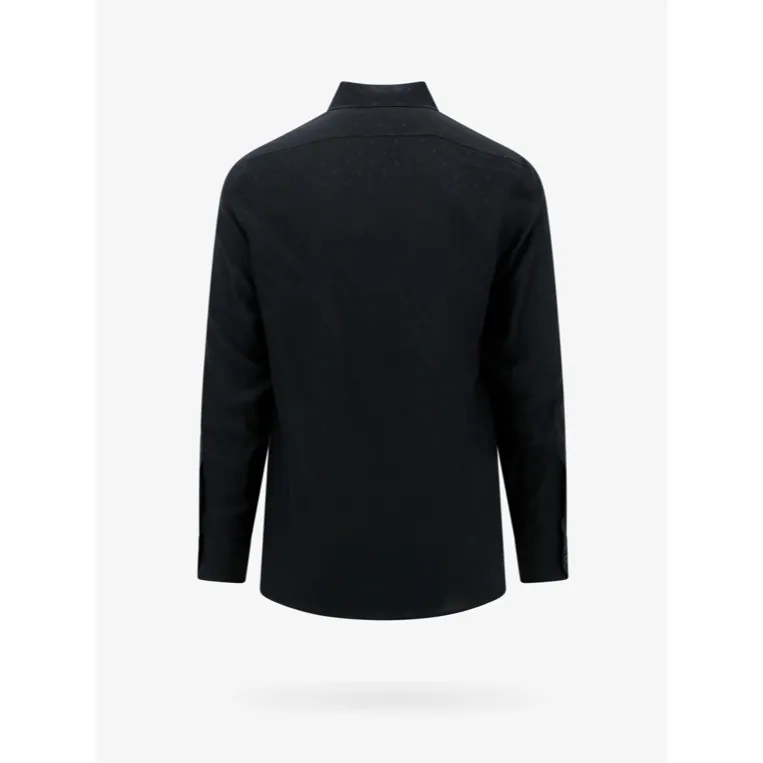 CELINE  |Silk Long Sleeves Plain Oversized Logo Luxury Shirts