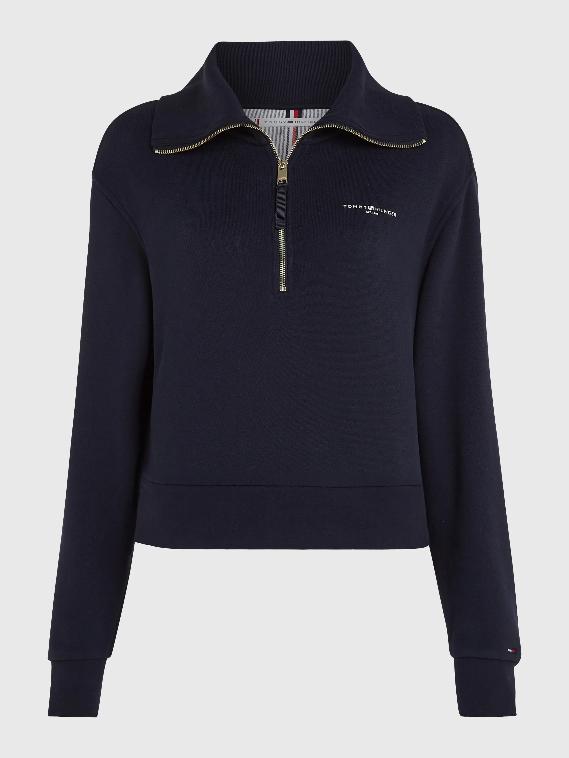 Curve 1985 Collection Logo Half-Zip Jumper | Sweatshirts & Hoodies | Tommy Hilfiger