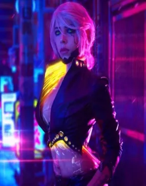 Cyberpunk 2077 Ciri Leather Jacket - Cyberpunk 2077 Jacket