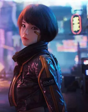 Cyberpunk 2077 Syn Leather Jacket | Ujackets.com - 50% OFF