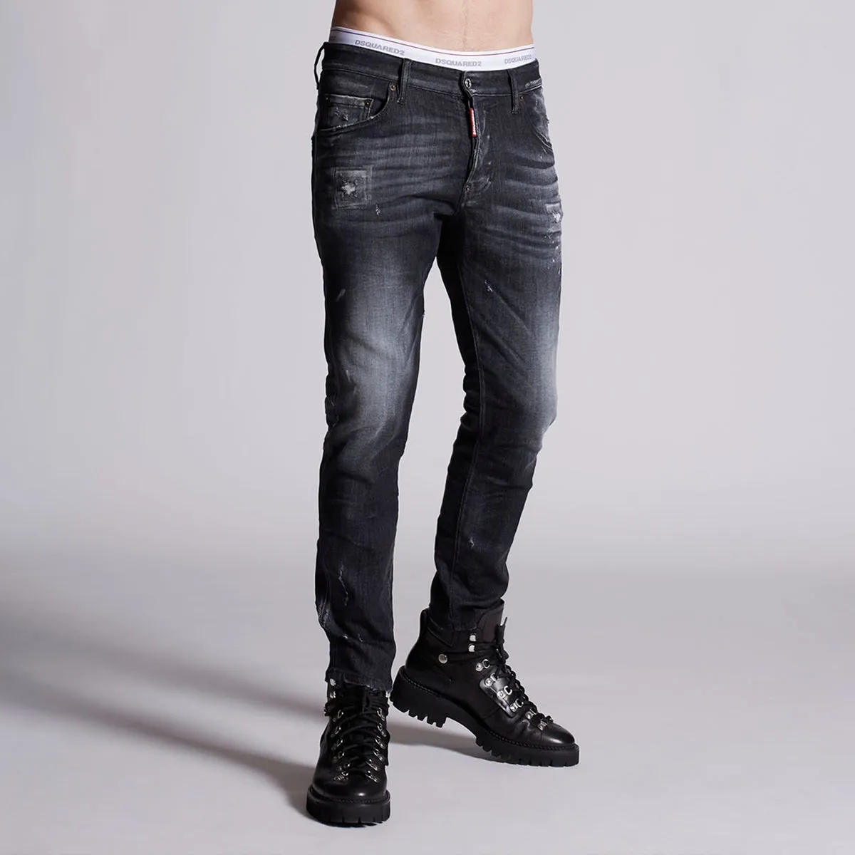 DSQUARED2 - Distressed Super Twinky Jeans in Grey