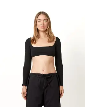 El Tigre Chiquito Crop Top in Black