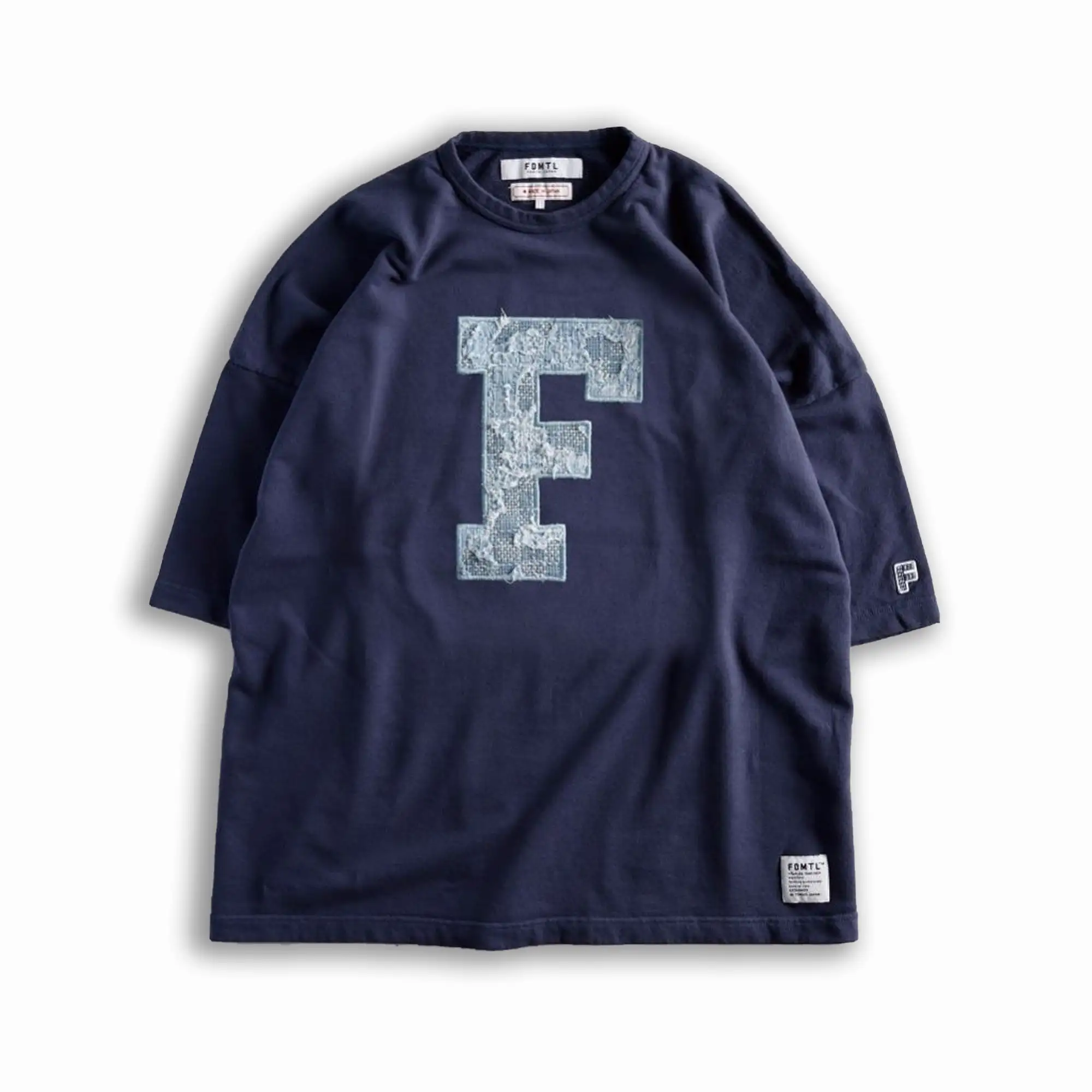 F PATCH WIDE SWEAT TEE 'NAVY'