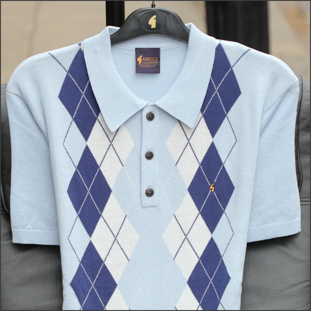 Gabicci M08 Skylight Patterned Polo Top^