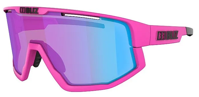 glasses Bliz Fusion Nano Optics - 52105-44N/Neon Pink/Nordic Light Begonia/Blue