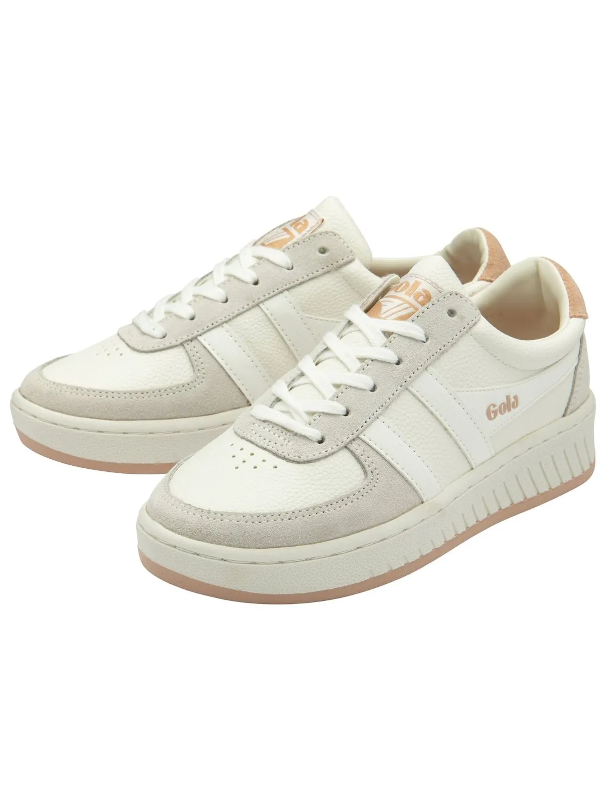 Gola Grandslamm 88 Sneakers in White/Pink Pearl