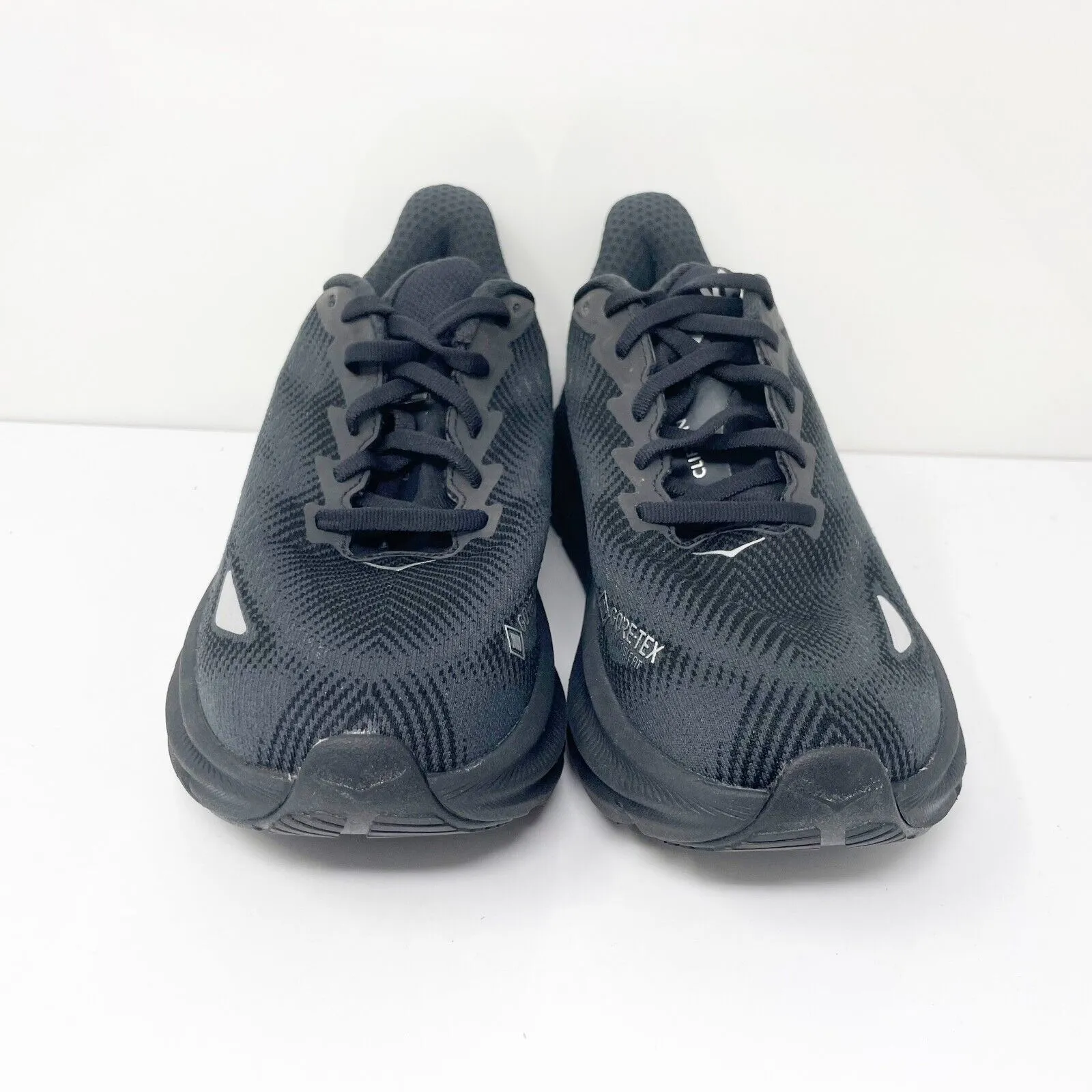 Hoka One One Womens Clifton 9 GTX 1141490 BBLC Black Running Shoes Sneaker Sz 8B