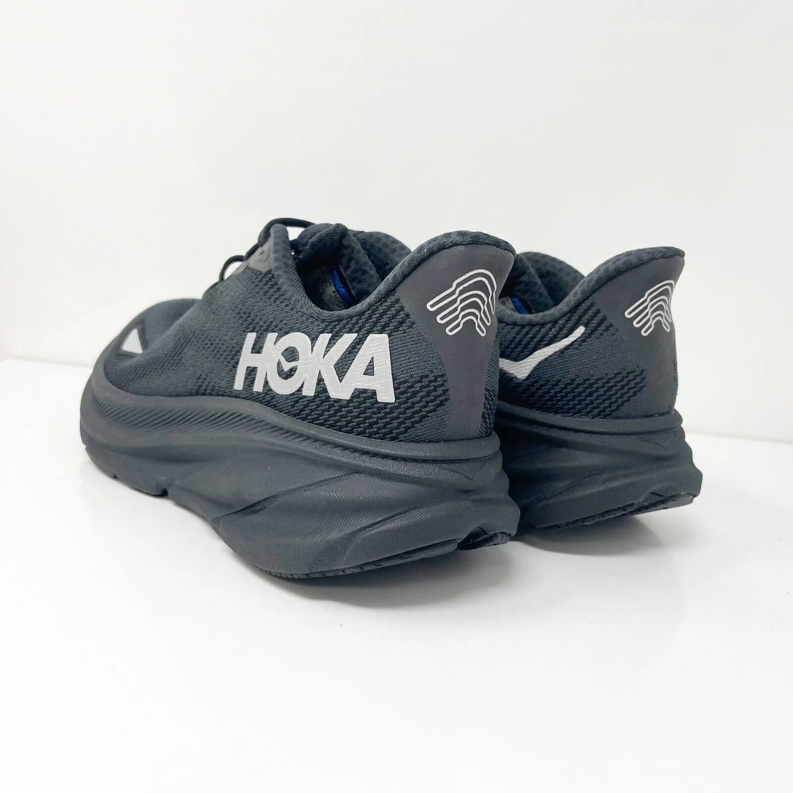 Hoka One One Womens Clifton 9 GTX 1141490 BBLC Black Running Shoes Sneaker Sz 8B