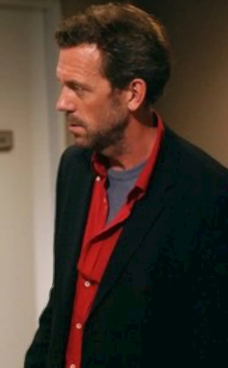 HOUSE: Dr Gregory House Red with white buttons LS Shirt (16.5/34)