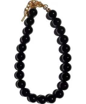 House of Marne Women's Gold / Black Onyx Choker