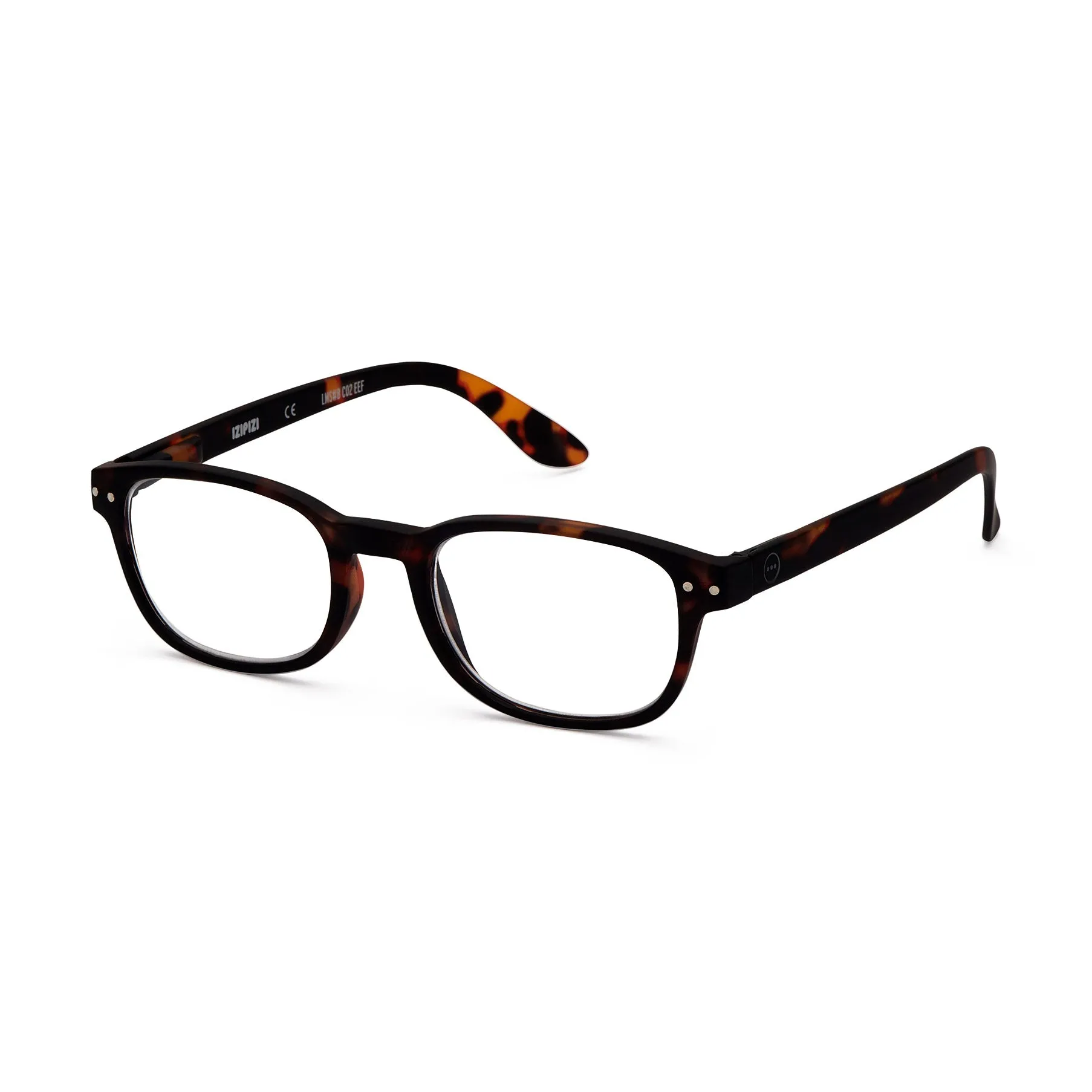 IZIPIZI Rectangular Reading Glasses #B - Tortoise