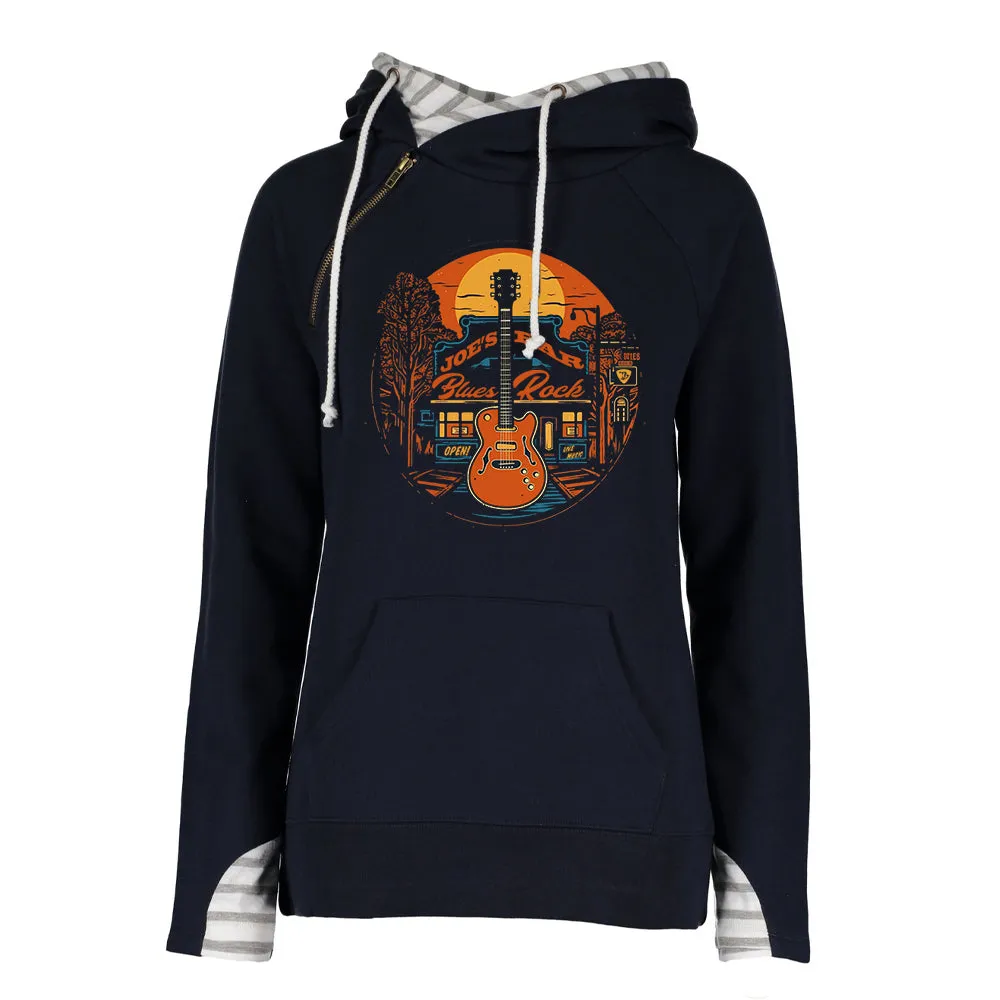 Joe's Blues Rock Bar Stripe Double Hood Pullover (Women)