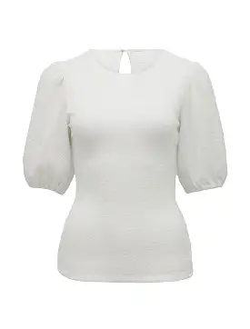 Jolanta Textured Puff Sleeve Top