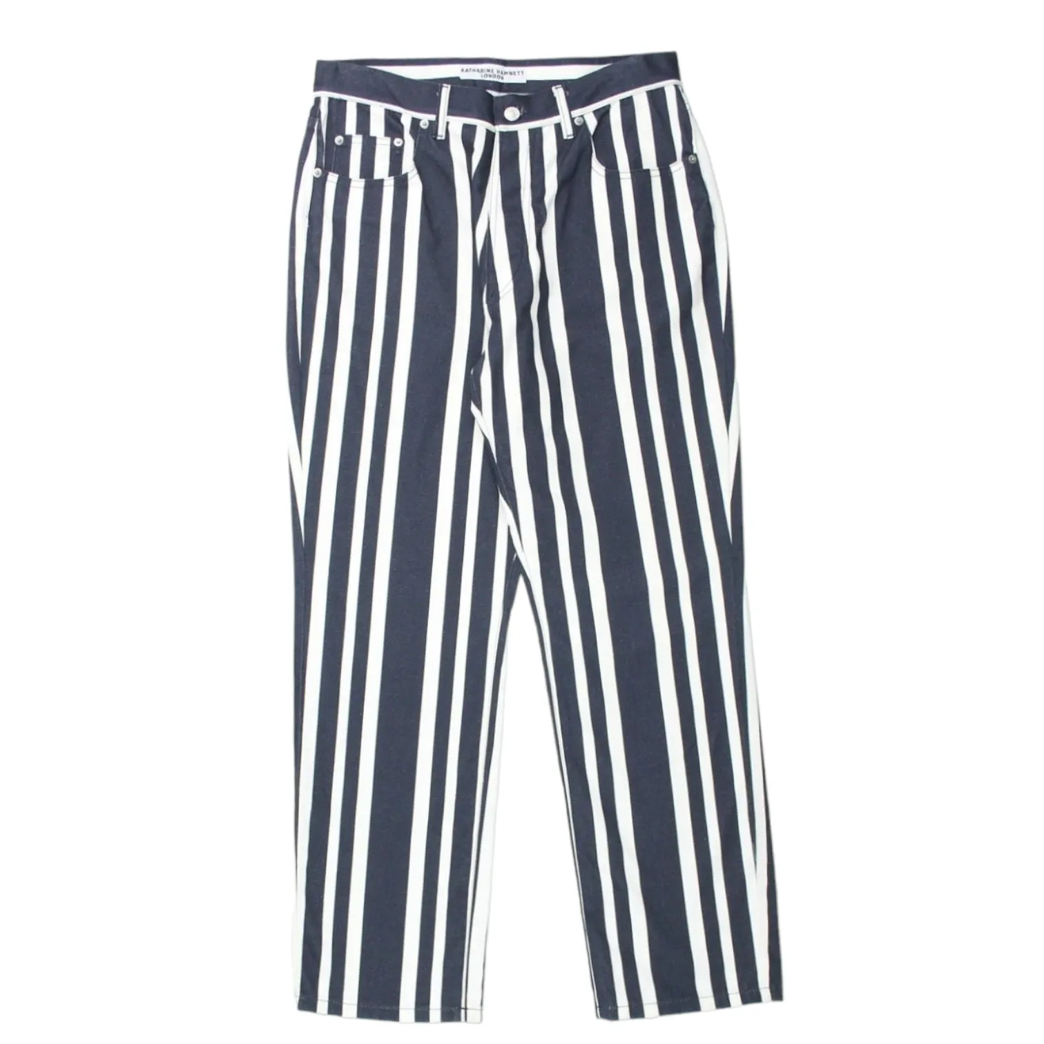 Katharine Hamnett Navy & White Striped Jeans