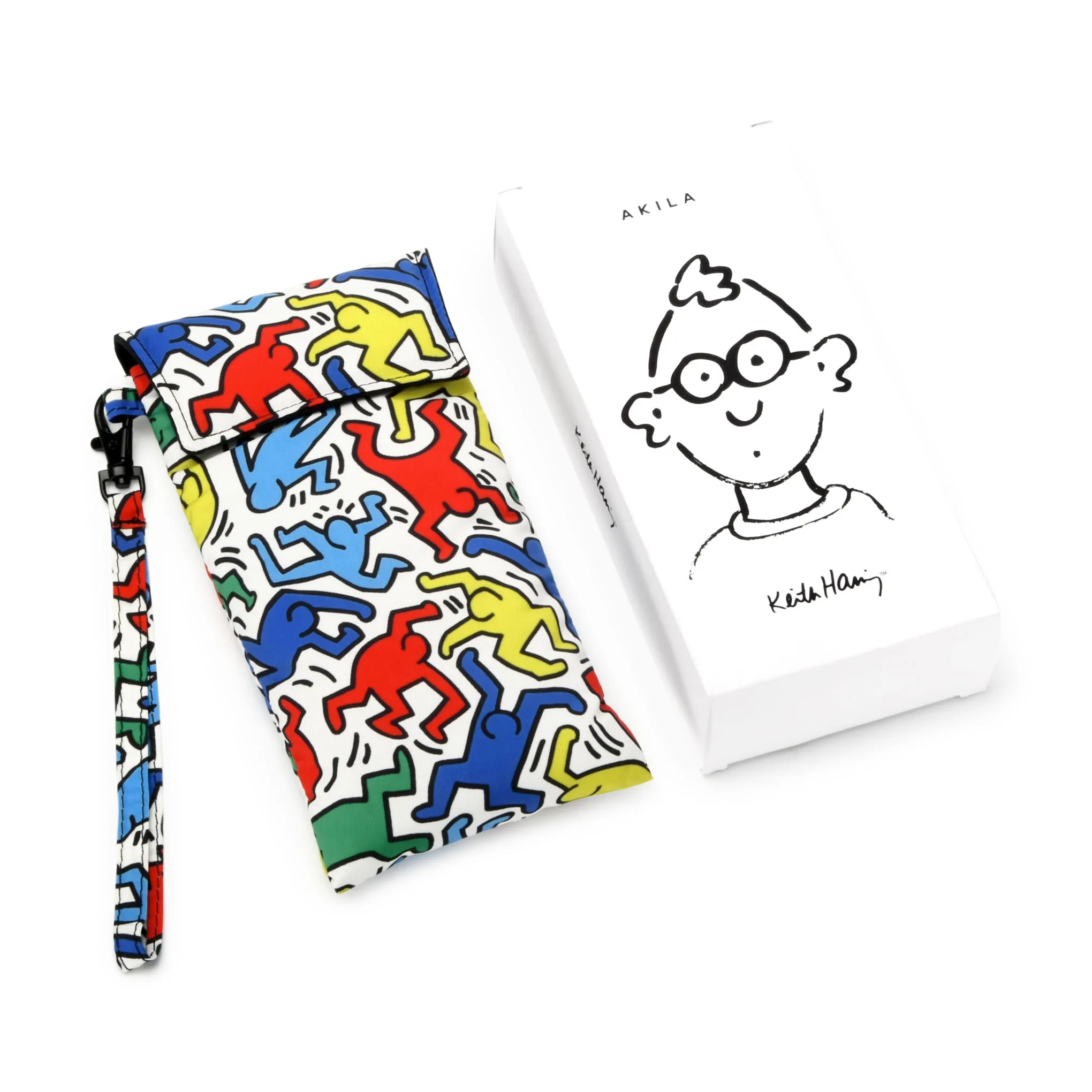 Keith Haring Puffy Glasses Pouch