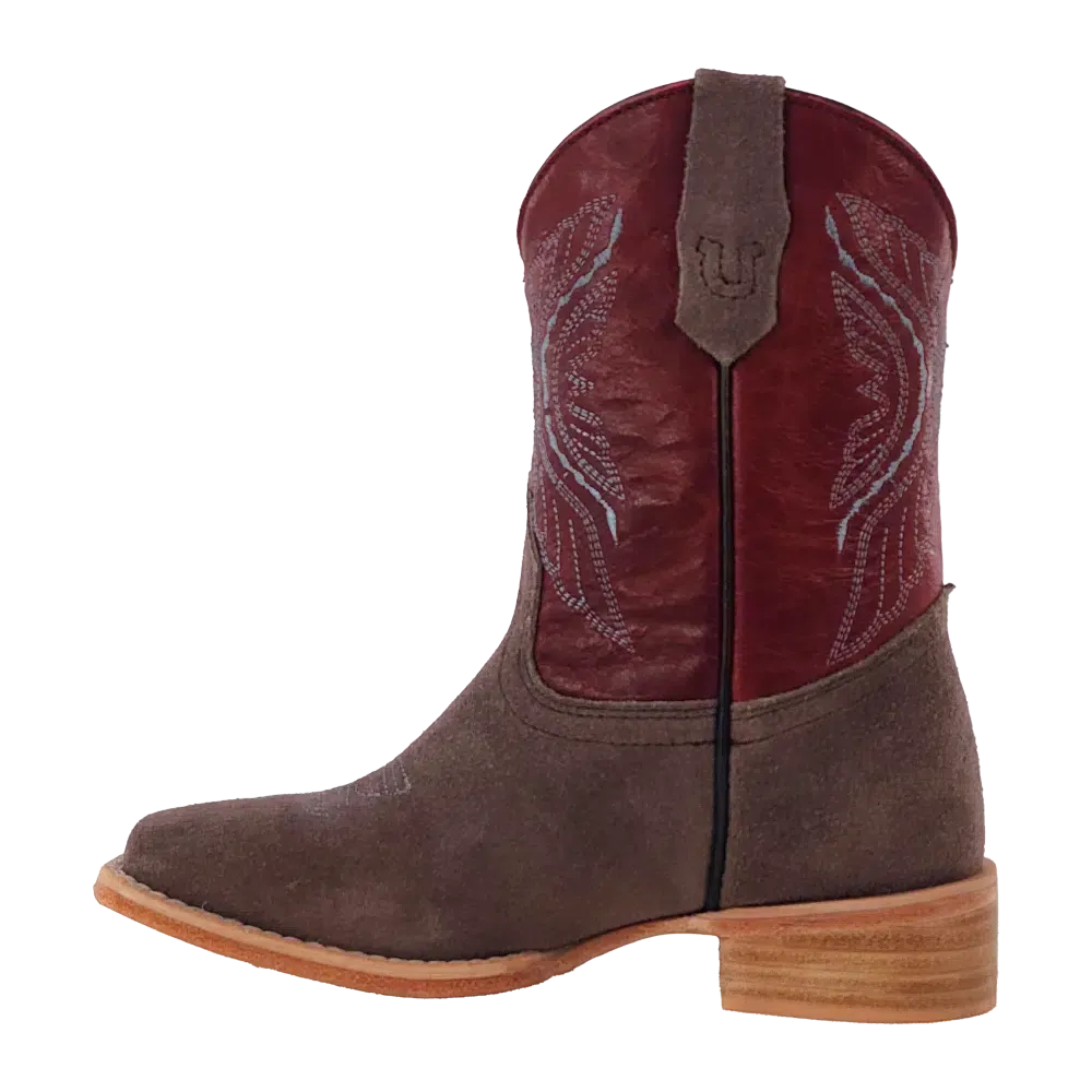 Kids' R. Watson Charcoal Rough Out Boot