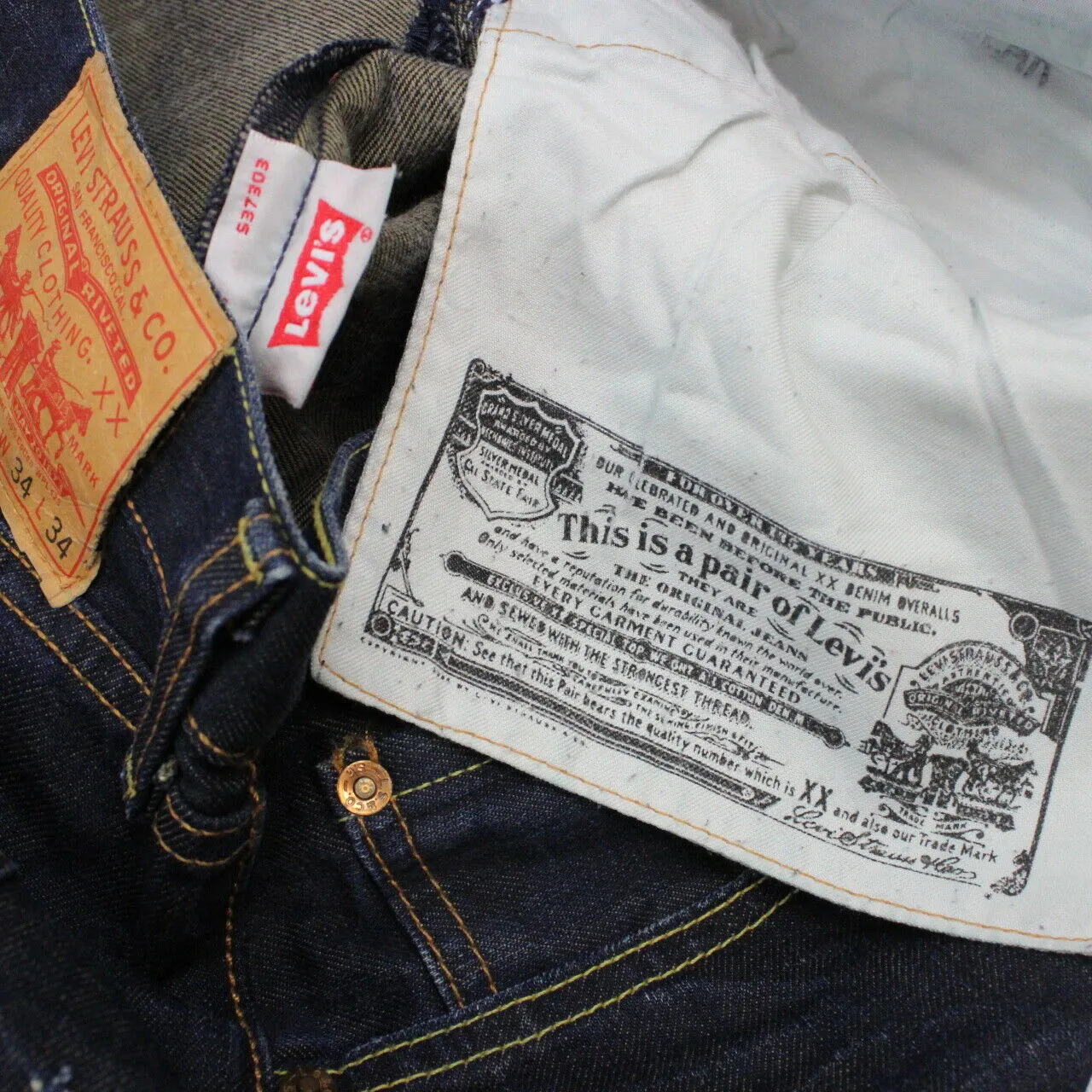 LEVIS 501 Jeans Dark Blue | W34 L34