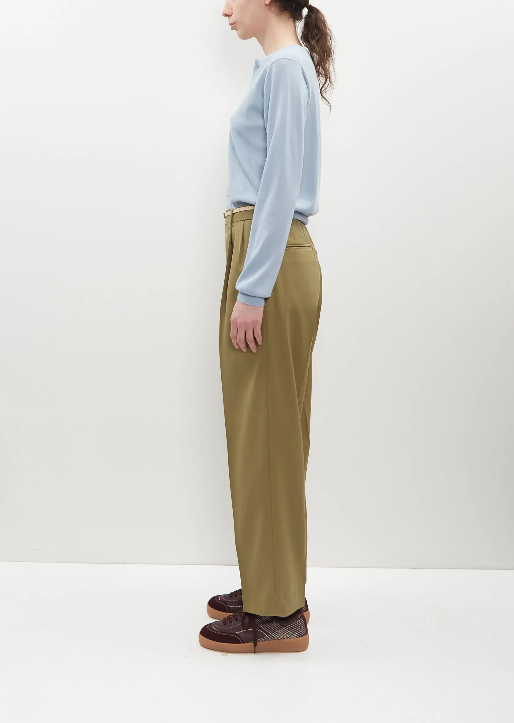 Light Wool Max Gabardine Slacks