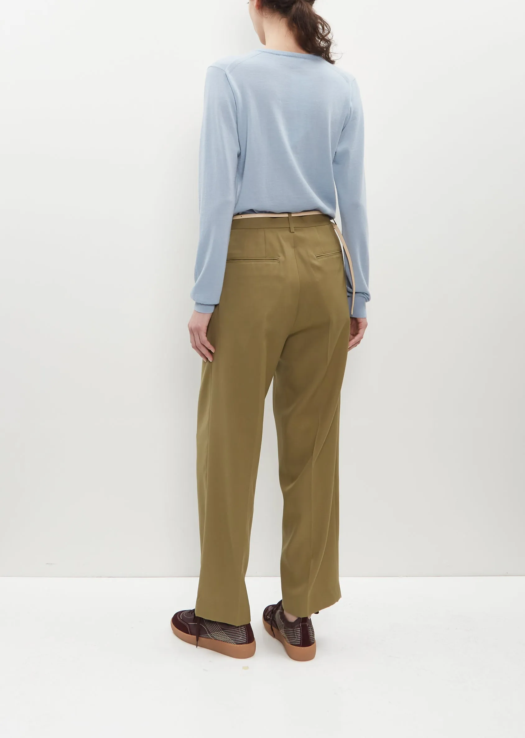 Light Wool Max Gabardine Slacks