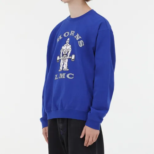 LMC  |Unisex Street Style Long Sleeves Logo Sweatshirts